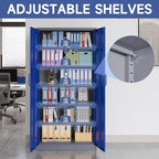 Metal Garage Storage Cabinet, Lockable Metal Cabinet - Image 5
