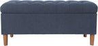 Homepop Home Decor | Tufted Ainsley Button Storage Ottoman Bench by HomePop