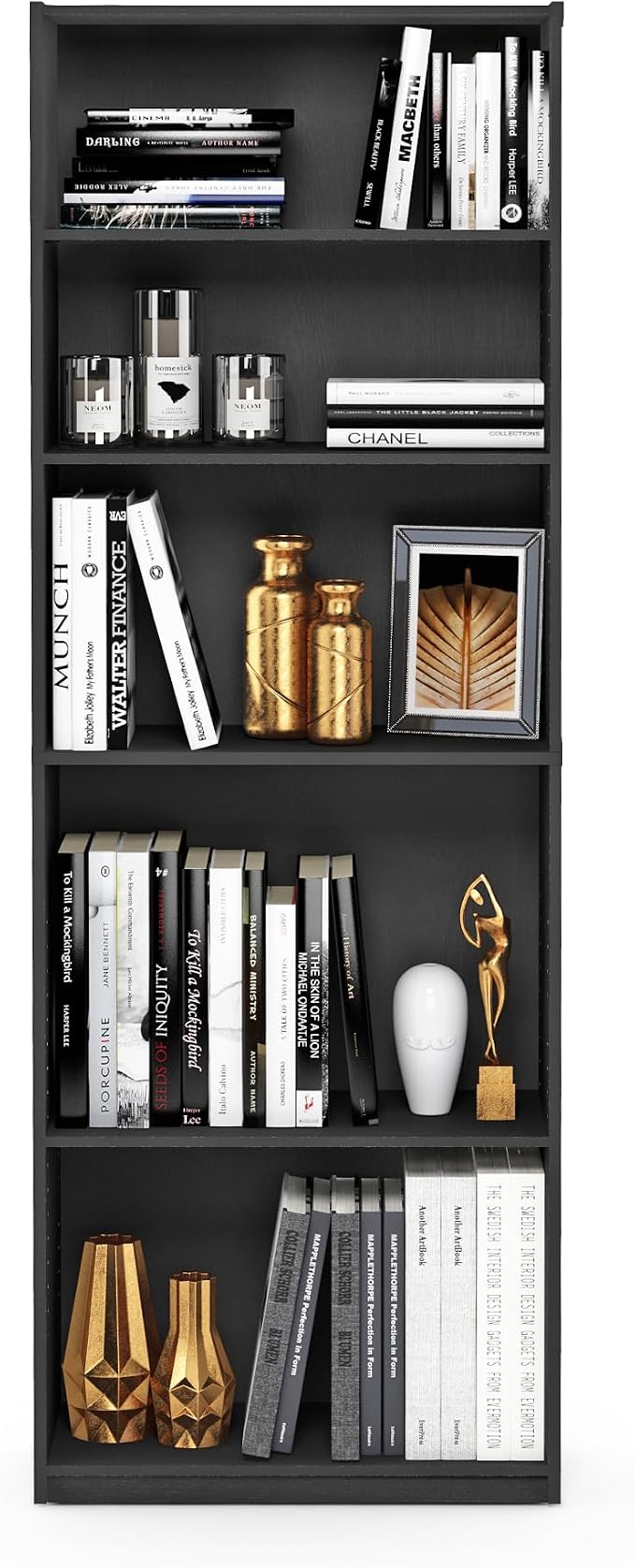 Furinno Jaya Book Shelf, 5-Tier Bookshelf, Bookcase - Image 7