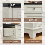 Joaxswe Farmhouse 5 Drawer Dresser - Image 7
