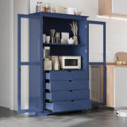 VilroCaz 75'' Tall Kitchen Pantry, Wood Freestanding Kitchen Storage Cabinet by VilroCaz