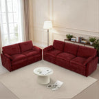 2 Pieces Chenille Sofa Set - Image 4