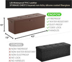 ENGPOW Storage Ottoman, Fireproof Folding Bench - Image 2