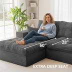 105" Convertible Sectional Couch - Image 3
