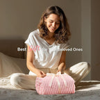 BEDELITE Pink Twin Blanket for Couch, Soft Cozy Gifts for Women, 60 * 80 | 3D - Image 3