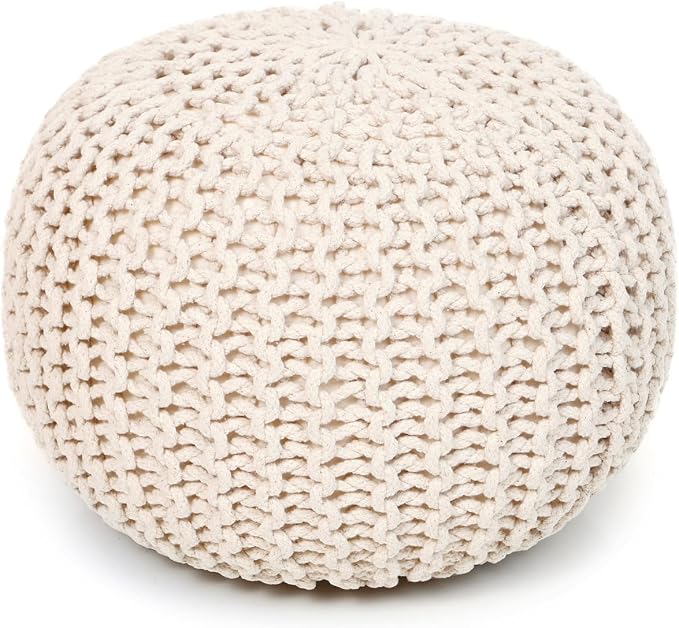 · REDEARTH · Round Pouf Ottoman by REDEARTH