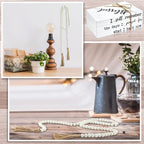 Pinkunn 4 Pcs Wooden Book Stack Decor - Image 6