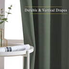 NICETOWN Dark Mallard Blackout Curtains - Image 5