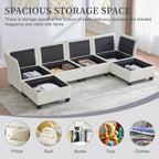113" Modular Sectional Sofa Couch - Image 4