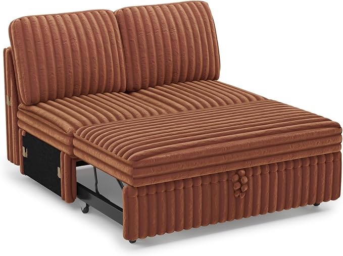 Belffin Corduroy Sleeper Sofa - Image 9