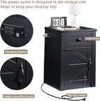 SOOWERY Nightstands Set of 2, Nightstand - Image 8
