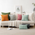MIULEE Greyish Green Decorative Throw Pillow Covers - Image 5