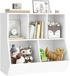 HOOBRO Kids Bookshelf, Bookcase Footboard, 31.5" L Toy Storage Cubby, - Image 9