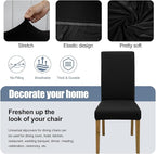 BIETYONE Stretch Dining Chair Covers Set of 2, Soft Removable Washable Kitchen - Image 3