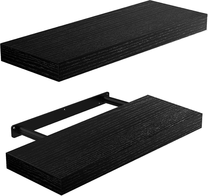 AMADA HOMEFURNISHING Floating Shelves Wall Mounted, 15 x 7 Inch Wall Shelves by AMADAHOMEFURNISHING
