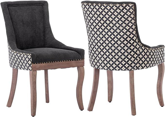 Modern Dining Chairs Set of 2, High Back Dining Chairs Side Chairs by MZDOO