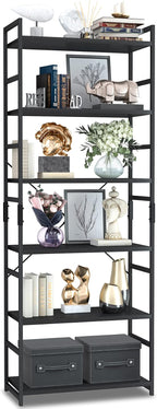 NUMENN 6 Tier Bookshelf, Tall Bookcase Shelf Storage Organizer, Modern Book by NUMENN