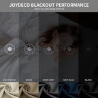Joydeco Blackout Curtains 72 inches Long 2 Panels Set, Thermal Insulated Long - Image 2