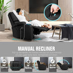 LEVELEVE Rocking Recliner Chair, Massage Rocker Recliner Chair - Image 4