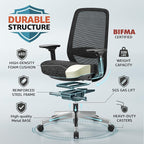 ErgoSift M2 Ergonomic Office Chair High Back Mesh Computer Desk Chair - Image 9