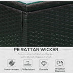 Outsunny 5 Pieces Rattan Wicker Lounge Chair Outdoor Patio Conversation Set - Image 3