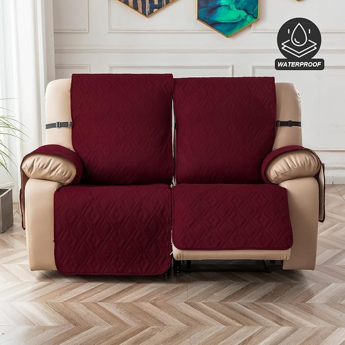 Genina Waterproof Loveseat Recliner Cover Non-Slip, Sofa Cover - Image 8