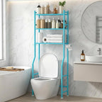 GloTika 3-Tier Over Toilet Storage - 150lb Total Capacity Metal Bathroom by QualityHomewareTimlessComfort