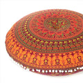 Mandala Floor Pillow Cover Meditation Cushion Seating Throw Hippie Round by EyesofIndia
