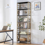 HOMISSUE Bookcase, 7-Tier Tall Bookshelf Metal Bookcase and Bookshelves - Image 4