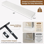 fuqing Floating Shelves for Wall, Wall Mounted Wood Floating Shelf - Image 3