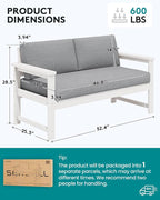 SERWALL HDPE Outdoor Loveseat - Image 5