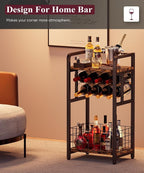 3-Tier Wine Rack Freestanding Floor - Image 5