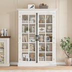 QUW Modern 65" Display Cabinet, 5-Tier Bookcase - Image 2