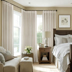 MIULEE Velvet Curtains 52x84 inches 2 Panels Ivory Room Darkening Curtains | - Image 7
