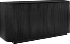 LKTART 64" Buffet Cabinet with Storage, Modern Fluted Accent Sideboard Media - Image 9