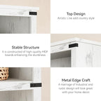 GarveeHome 3 Tier Farmhouse Bookcase, 39.9 in Tall Book Shelf - Image 6