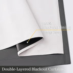 Yakamok Charcoal Grey 100% Blackout Curtains 63 Inches Long 50" Wide 2 Panel - Image 4