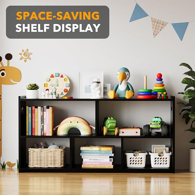 SpaceAid 5-Compartment Bookshelf, Montessori Bookcase - Image 5