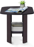Furinno SIMPLE DESIGN Side Table, 2-Tier Modern End Table - Image 3