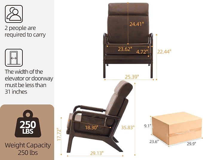 Mid Century Modern Accent Chair - Image 2