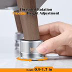 Furniture Risers 1 inch Adjustable, 4 Pack 0.9"-1.7" Metal Table Leg Risers - Image 4