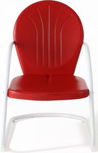 Crosley Furniture Griffith Outdoor Chair, Retro Metal Patio Chairs - Image 4