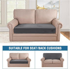 H.VERSAILTEX Velvet Stretch Individual Loveseat Couch Cover Plush Slipcover - Image 3