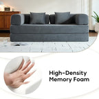 ZEIINPA Comfy Convertible Folding Mattress Couch, Floor Sofa Bed - Image 3