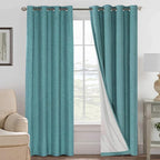 H.VERSAILTEX Linen Curtains 100% Blackout Curtains by HVERSAILTEX