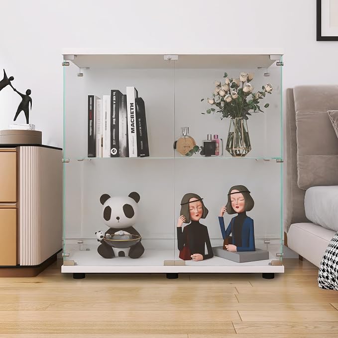 LFT HUIMEI2Y Glass Display Cabinet 2-Shelf by LFTHUIMEI2Y