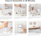 DTK 3 Tier Rolling Utility Cart - Image 7