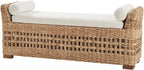 HULALA 56" Rattan Storage Bench - Image 7