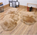 HUAHOO Premium Genuine Sheepskin Rug Brown Real Australia Sheepskin Natural - Image 3