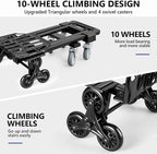 KEDSUM 3-in-1 Convertible Stair Climbing Dolly, 660LBS Heavy Duty Dolly Cart - Image 3